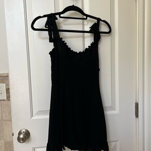 Reformation Christine Black Mini Dress Size 2